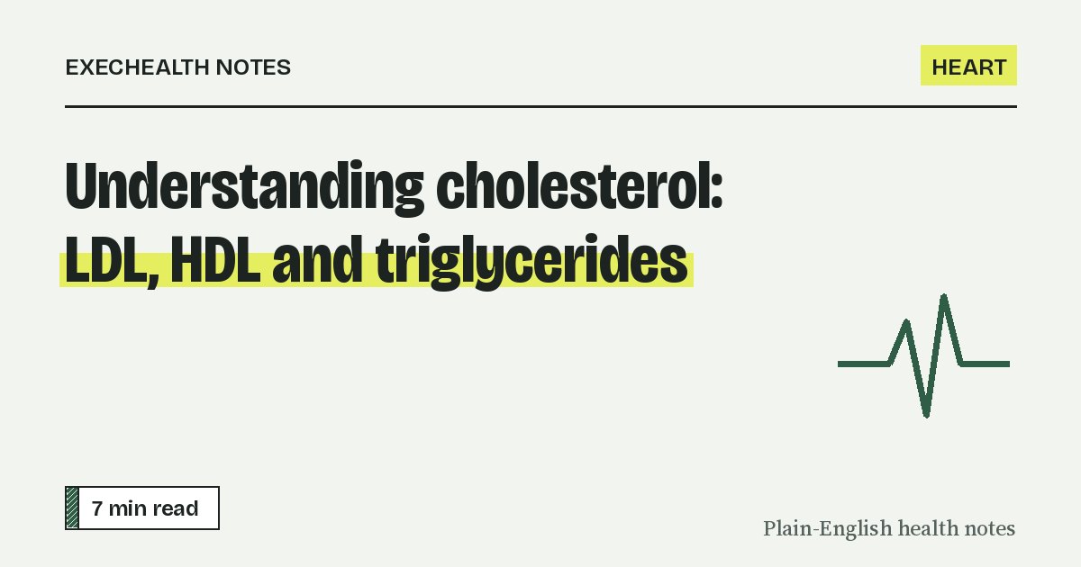 Cover for: Understanding cholesterol: LDL, HDL and triglycerides
